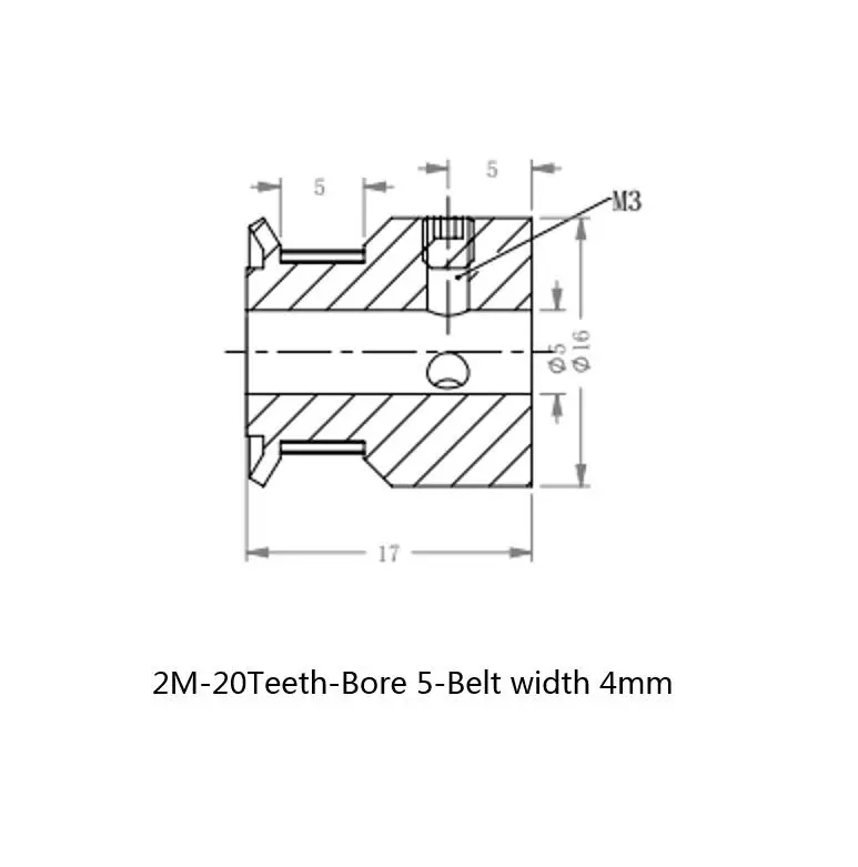 1 комплект ременный шкив GT2/2M 20 Зубы 40 зубьями снижение 1:2 Ширина ремня 4 мм диаметр