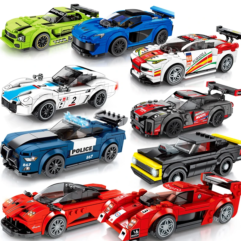 Technic Speed чемпионы модель автомобиля строительные блоки игрушки для детей