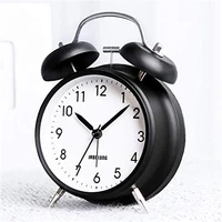 twin bell alarm clock retro alarm clock with backlight non ticking desk clock retro loud alarm clock home decor pointer clocks