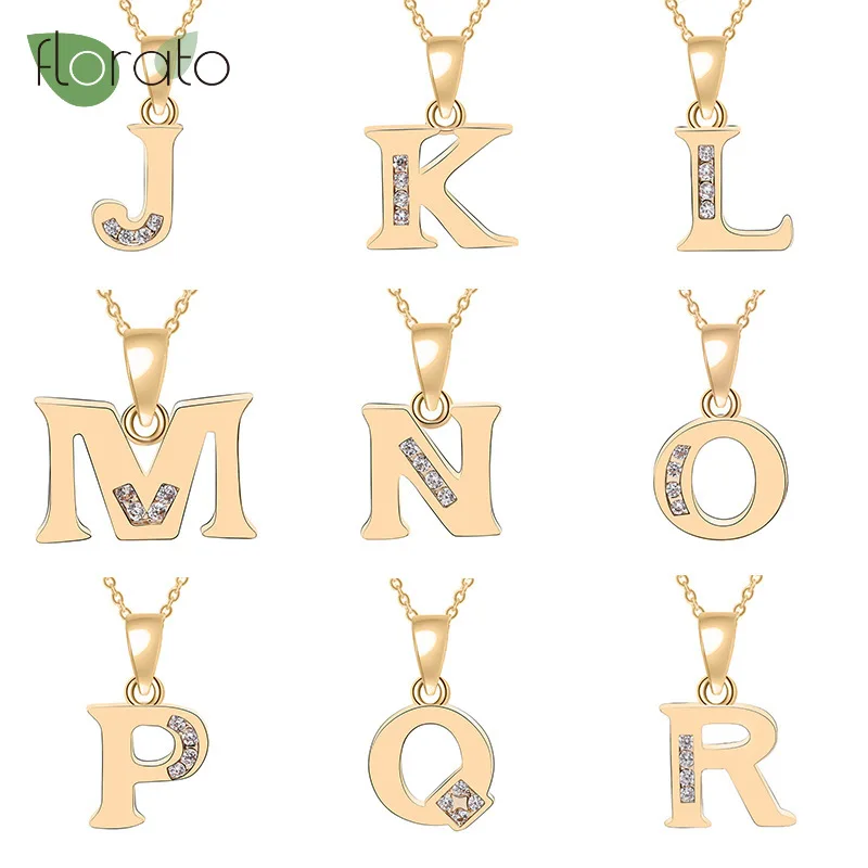 Женское ожерелье с A Z алфавитом буквенным принтом для женщин Гламурное ювелирное