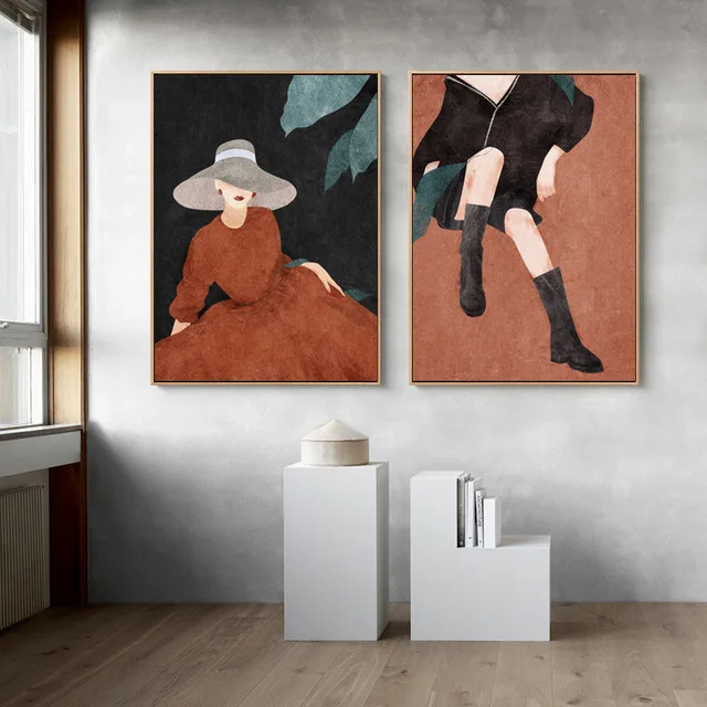 

Настенная Картина на холсте для леди, элегантная женская фотография для гостиной, спальни, Современное украшение для дома