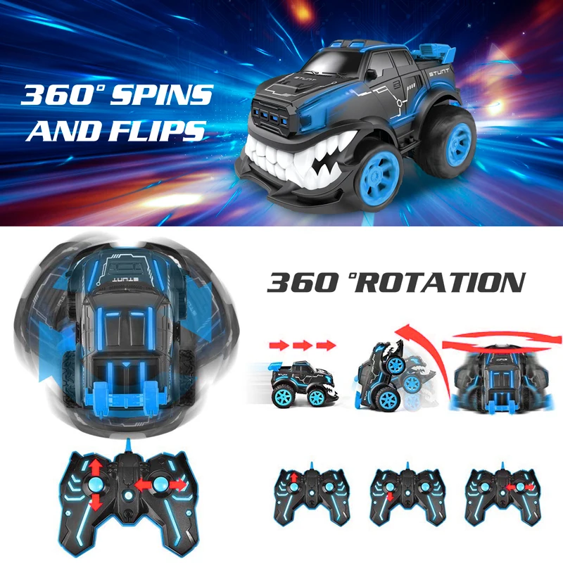 RC автомобиль трюк автомобиль 360 вращается и переворачивается гоночный автомобиль дистанционного управления для детей подарок на день рождения светильник на радиоуправлении светодиодные машины для детей