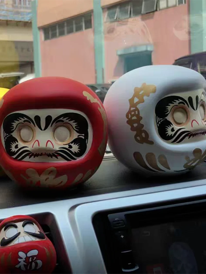 Японская Керамическая кукла Дарума 4 дюйма кошка удачи украшение на удачу