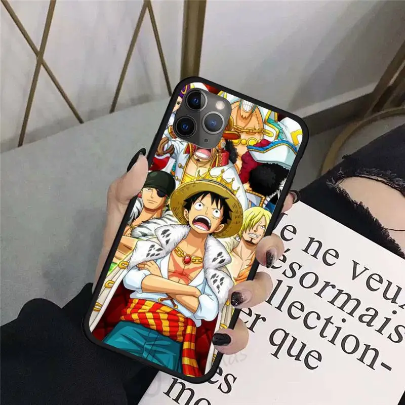 

One Piece Luffy Anime cute Phone Case For iphone 8 11 12 Redmi note 8 9 s huawei p 30 pro lite plus cover shell funda