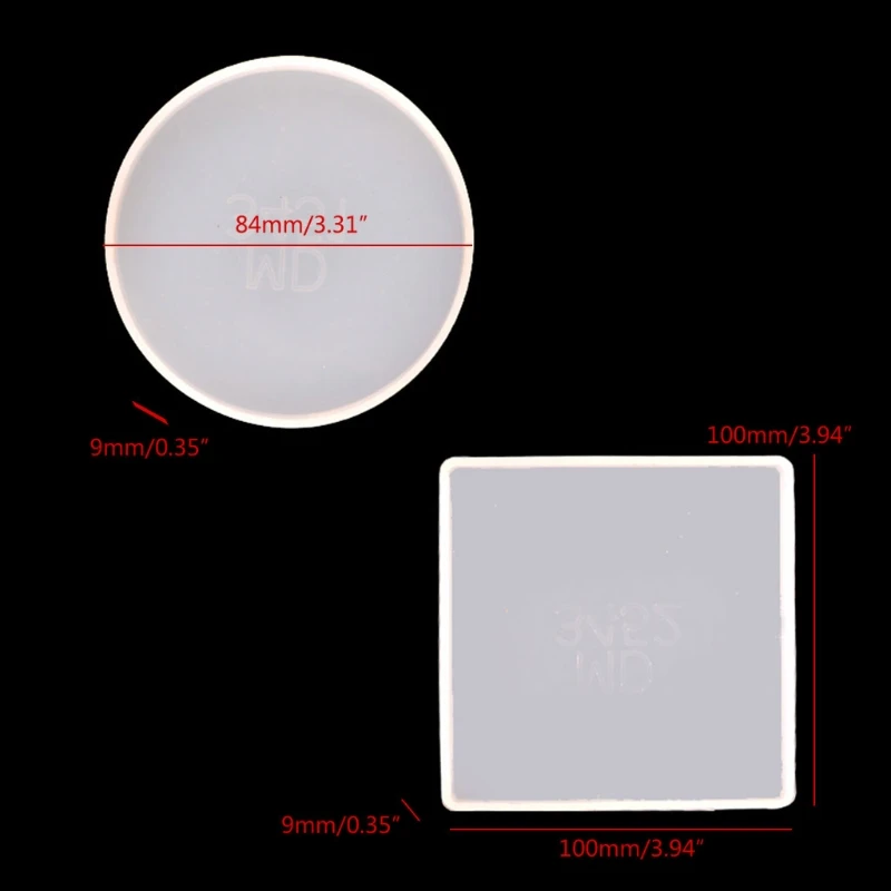 

Q0KE Silicone Diy Homemade Mold Coaster Crystal Dripping Creative Silicone Mold Crystal Drip Coaster Mold for Diy Craft