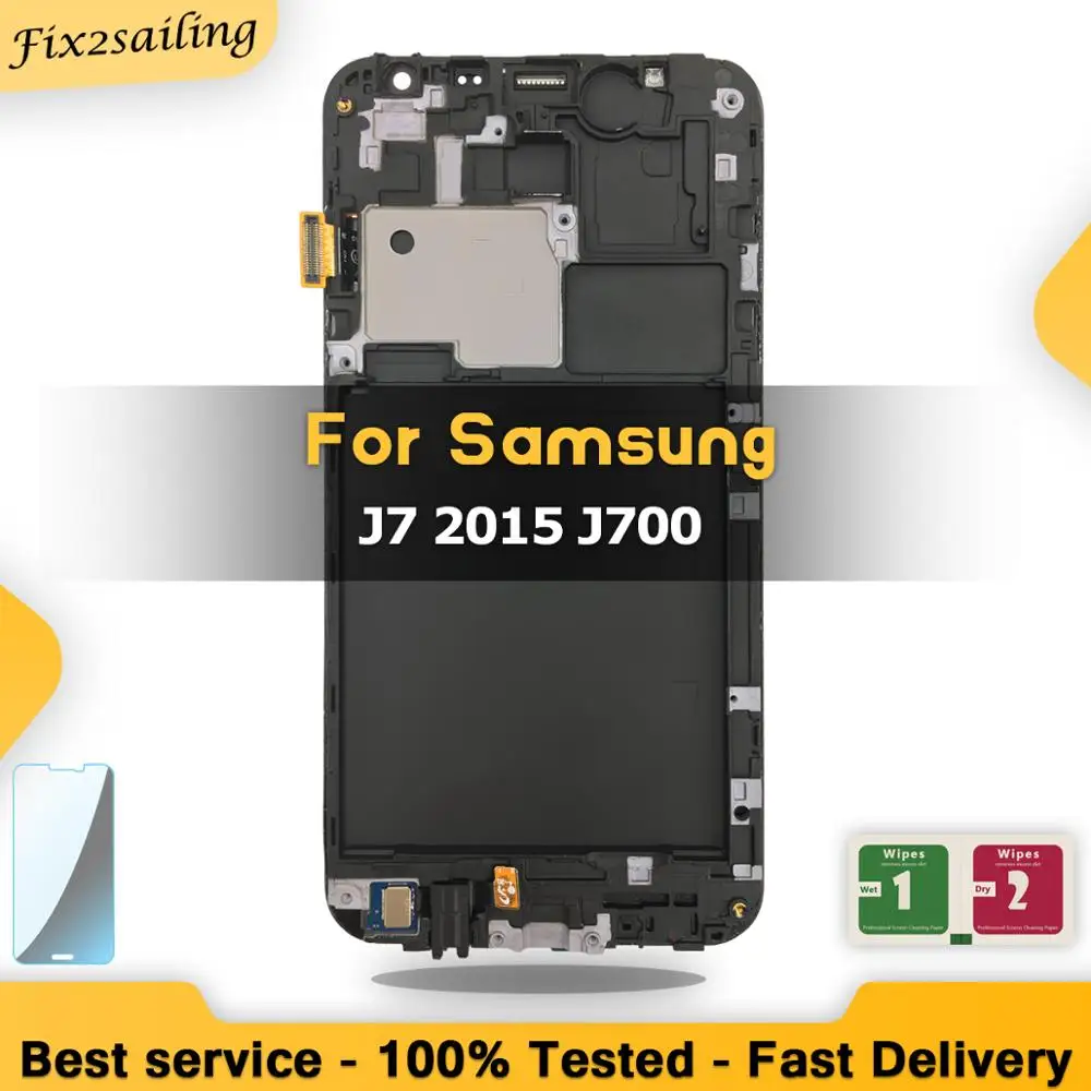 5 &quotLCDS для SAMSUNG J7 2015 J700 J700F J700M J700H ЖК дисплей кодирующий преобразователь