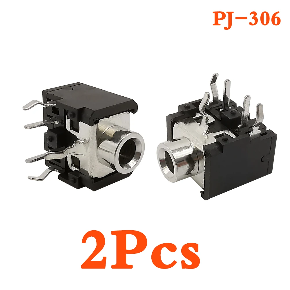 

2/5/10 шт. 3,5 мм разъем PJ 306 5-контактный резьбовой интерфейс гнездовой стерео аудио разъем PJ 306 3,5 мм DIP адаптер для наушников