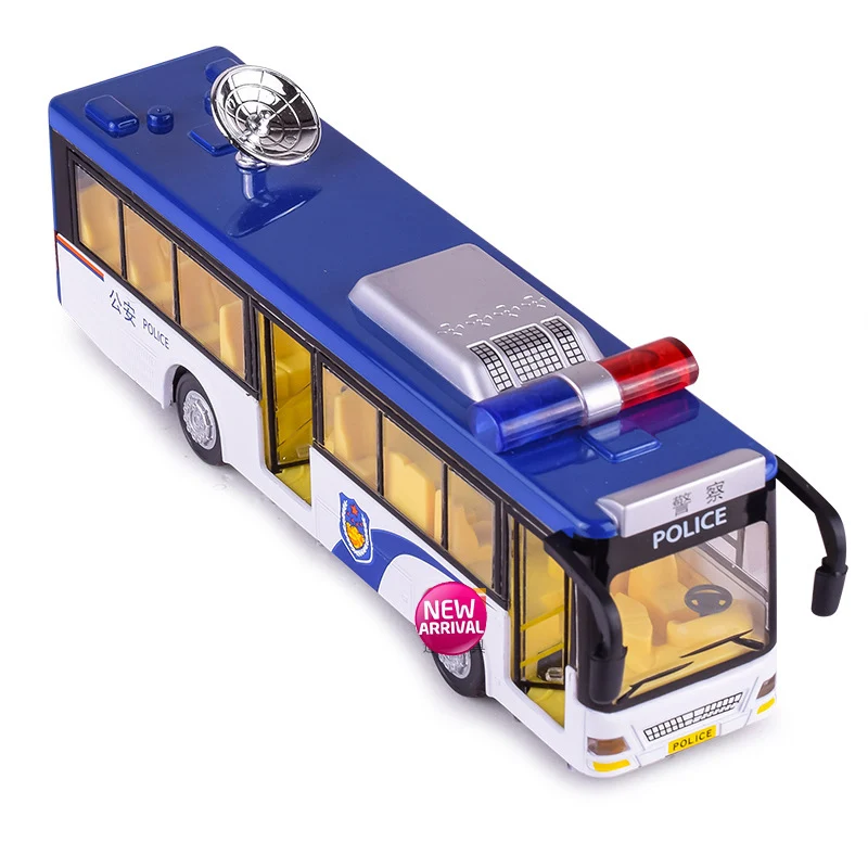 1:50 полицейский автобус спутниковые грузовики SNG модель автомобиля из сплава