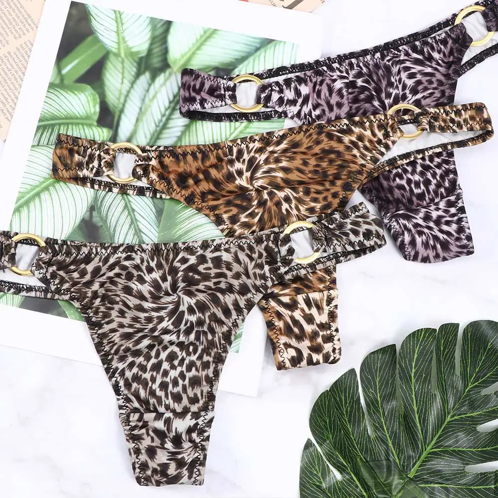 Charming Lady Fashion Sexy Leopard Panties Thong Intimates Briefs G-string Cotton Lingerie Underwear | Женская одежда