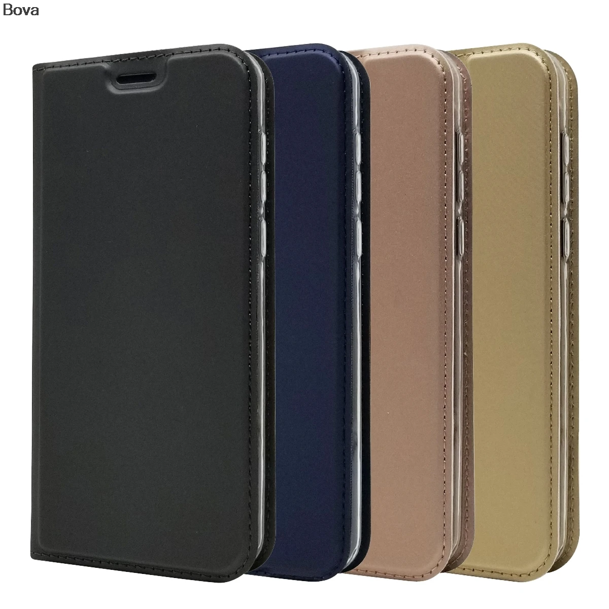 

Wallet Case for Huawei Honor 7A 7C 5.45" 5.7" 5.99" Russian Version Drop-proof Phone Case Magnetic attraction Matte Touch