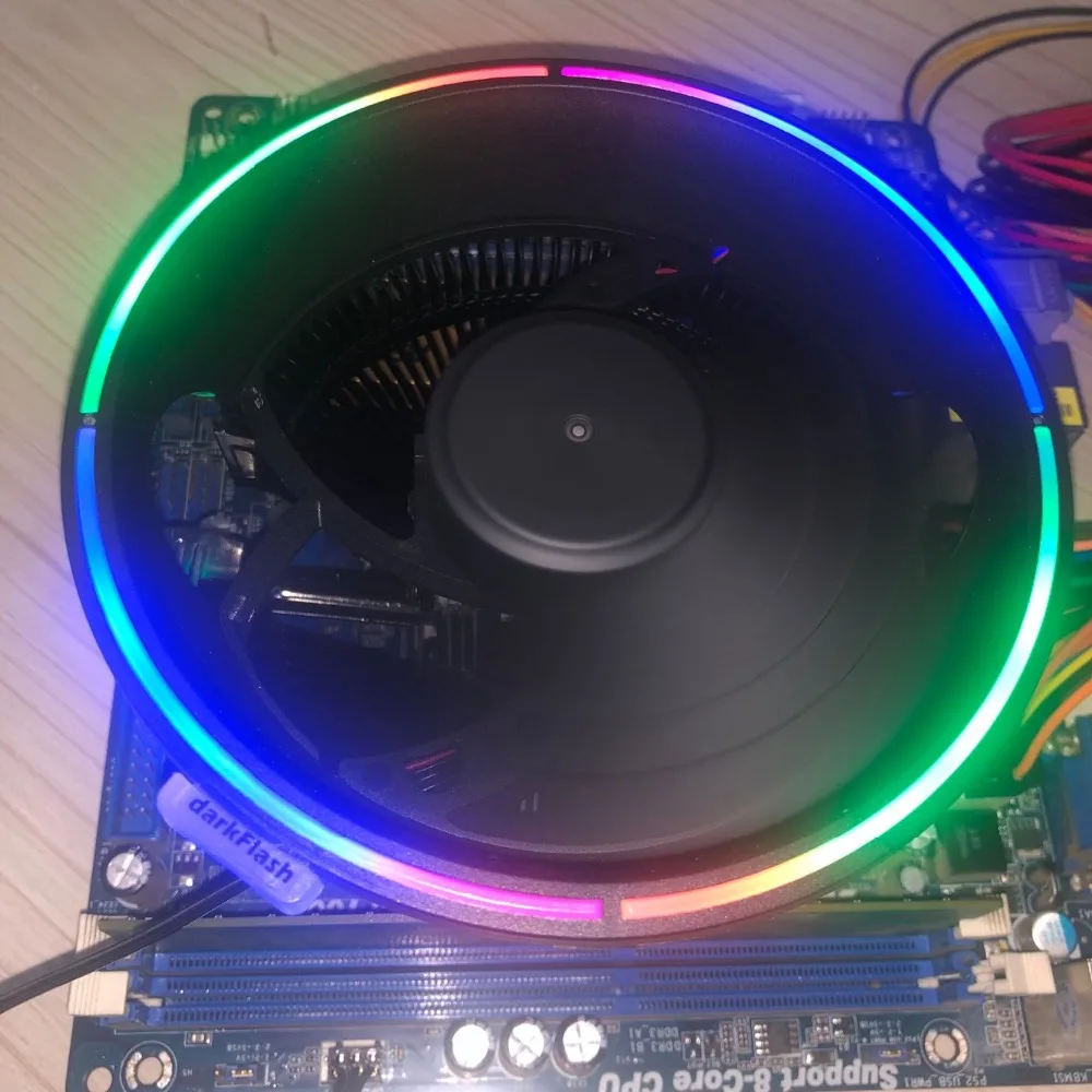 Кулер DarkFlash darkvoid для ЦП радиатор охлаждения с RGB-подсветкой 12 В бесшумный