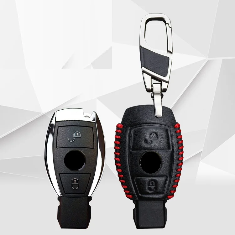 Кожаный Автомобильный Чехол-брелок для дистанционного ключа Mercedes benz A B R G Class GLK GLA