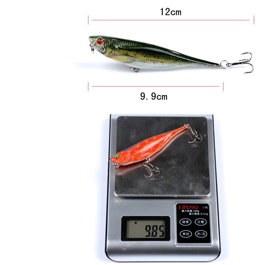 Topwater плавающий карандаш для прогулок собаки кренкбейты рыболовная приманка