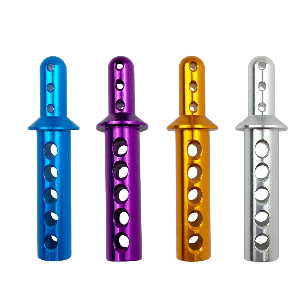 Алюминиевые кронштейны кузова для автомоделей 1/10 HSP 108037 188037 08007 (4 шт.) в комплекте с деталями для модификации 94108, 94188 и 94111.