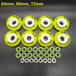 Бесплатная доставка, детские роликовые колеса, колеса для коньков 64 мм 68 мм 72 мм 8 шт.лот