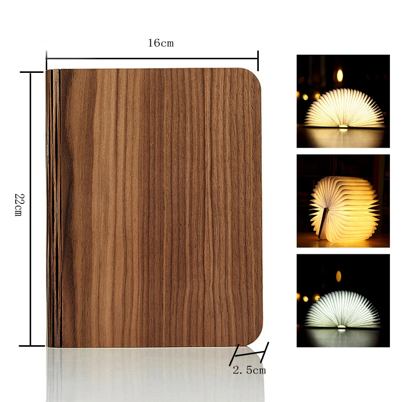 

Led night light Book Six colors lamp USB booklight reading Mini Table Light Lithium Ion Bedroom Decor Lighting decorative led