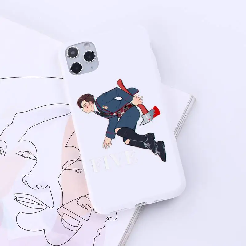 

The Umbrella Academy Cartoons five Phone Case Candy Color for iPhone 6 7 8 11 12 s mini pro X XS XR MAX Plus