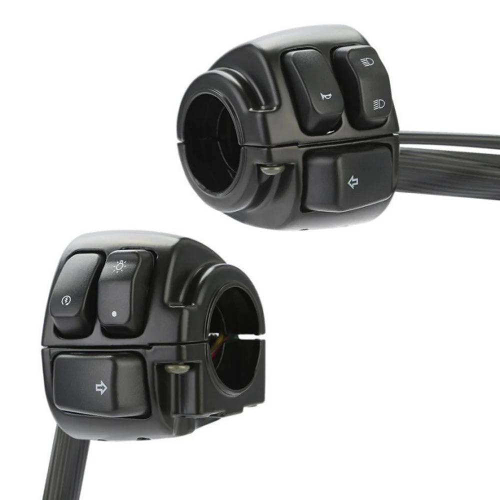 

1inch Handlebar Control Switch Headlight Horn Turn Signal Light Switch For Harley Dyna Softail Sportster V-Rod 1996-2012