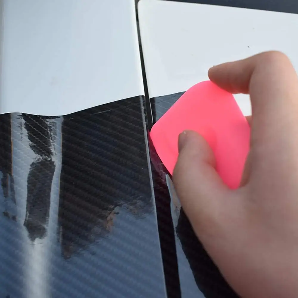 5 шт. Мини Розовый скребок для винила инструменты обертывания многоугольная
