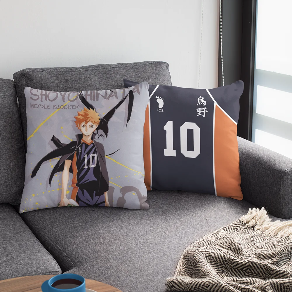 Аниме Haikyuu! Наволочка-Подушка Hinata Kageyama Kuroo волейбол мальчик мультфильм наволочка