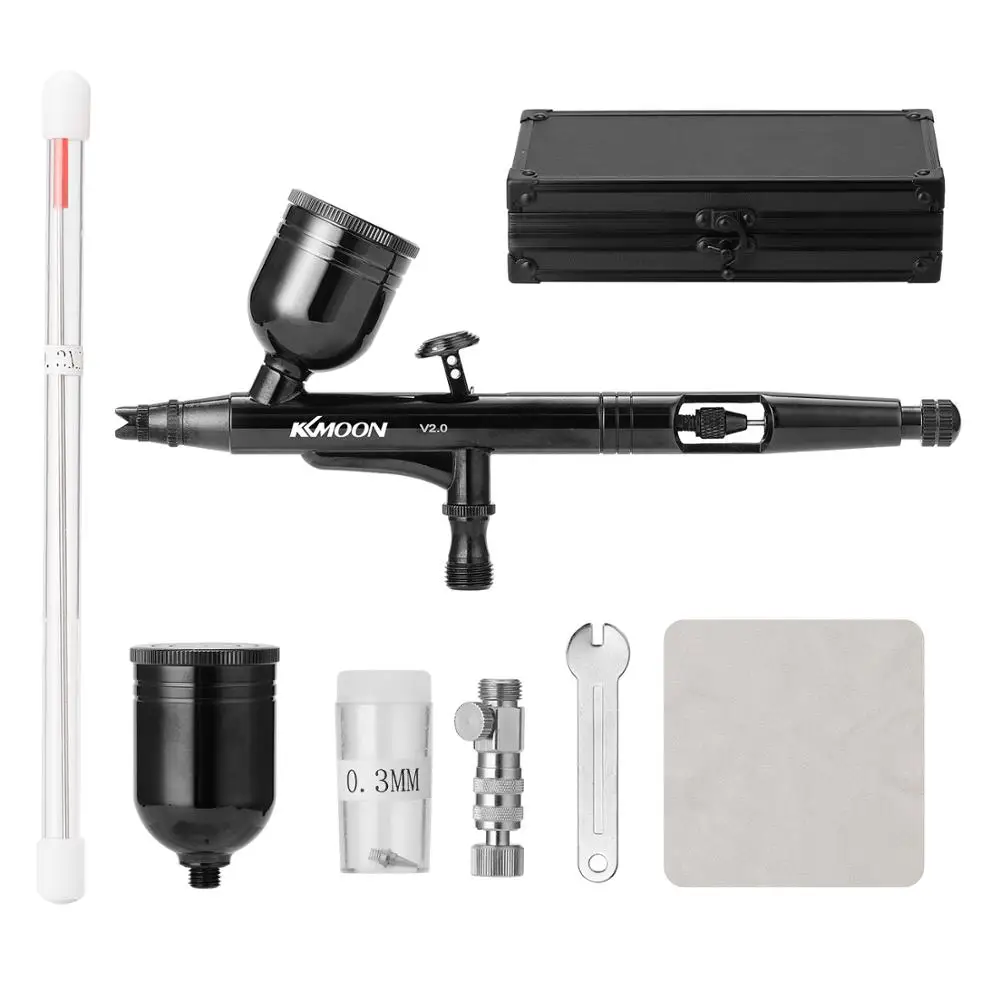 8cc 0 3 мм двойного действия насадка Аэрограф сжатия воздуха комплект с воздушная