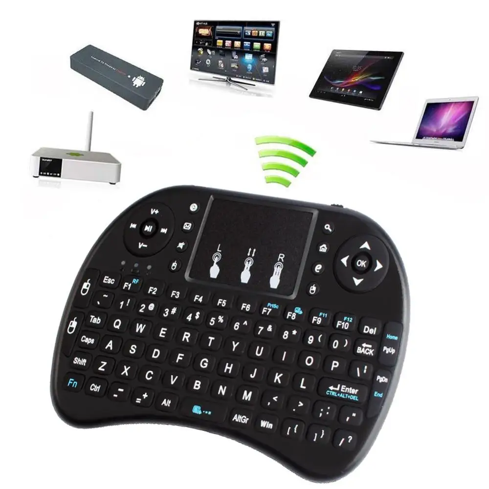 Mini 92-key 2.4G Wireless Air Mouse Keyboard Remote Control Handheld 78 Channels Gaming Keyboards for XBMC X TV Box Android PC | Компьютеры