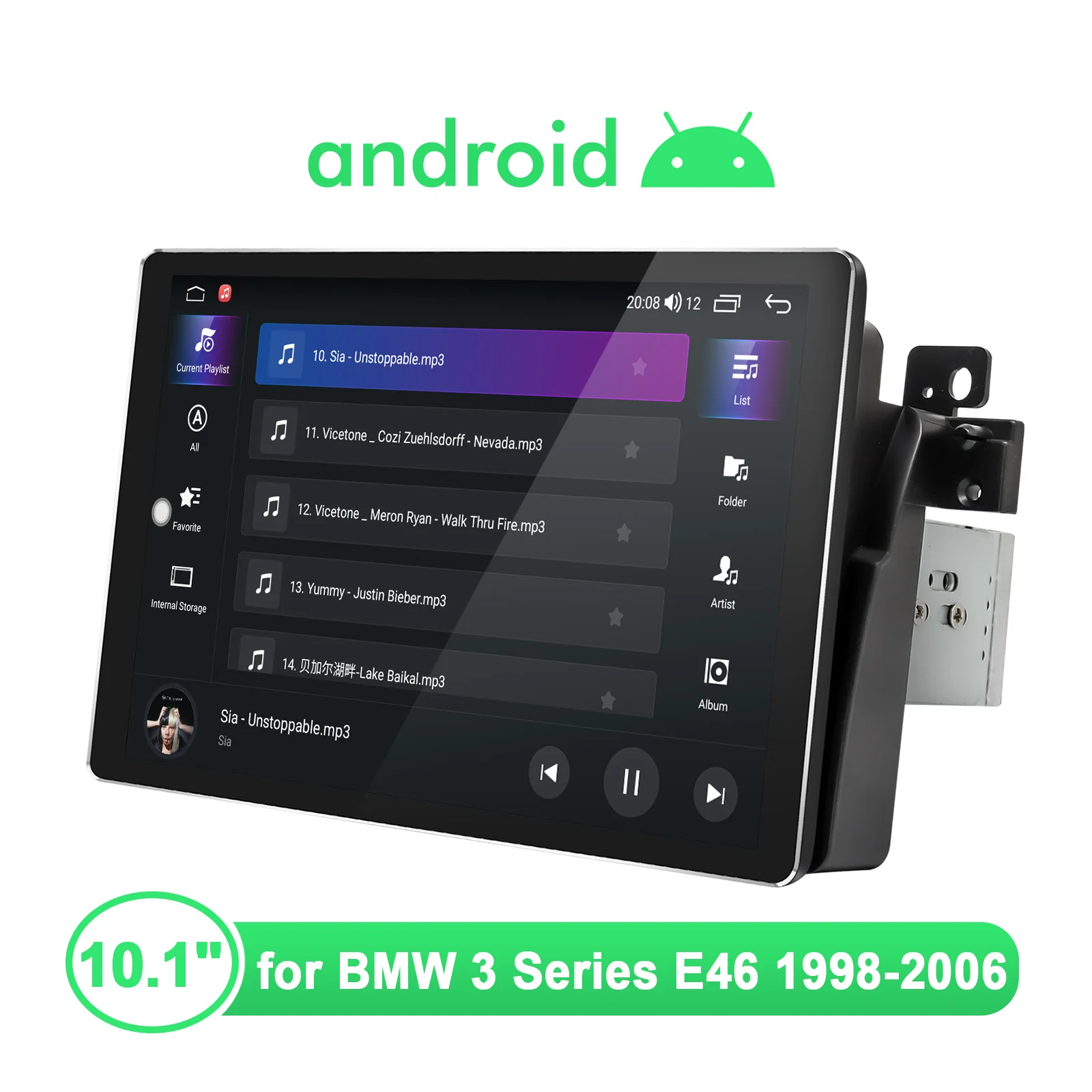 Автомагнитола 10 1 дюймов Android стерео 1280*800 мультимедийный плеер Apple Carplay головное