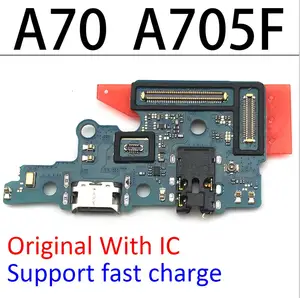 10 шт.лот, USB зарядное устройство док-разъем порт для зарядки микрофона гибкий кабель для Samsung Galaxy A70 A705F запасные части