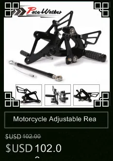 CNC алюминиевый мотоцикл Регулируемый Rearset задний Набор Подножки педаль Подножка для Kawasaki Ninja 650(EX650) ER-6N/ER-6F 2012