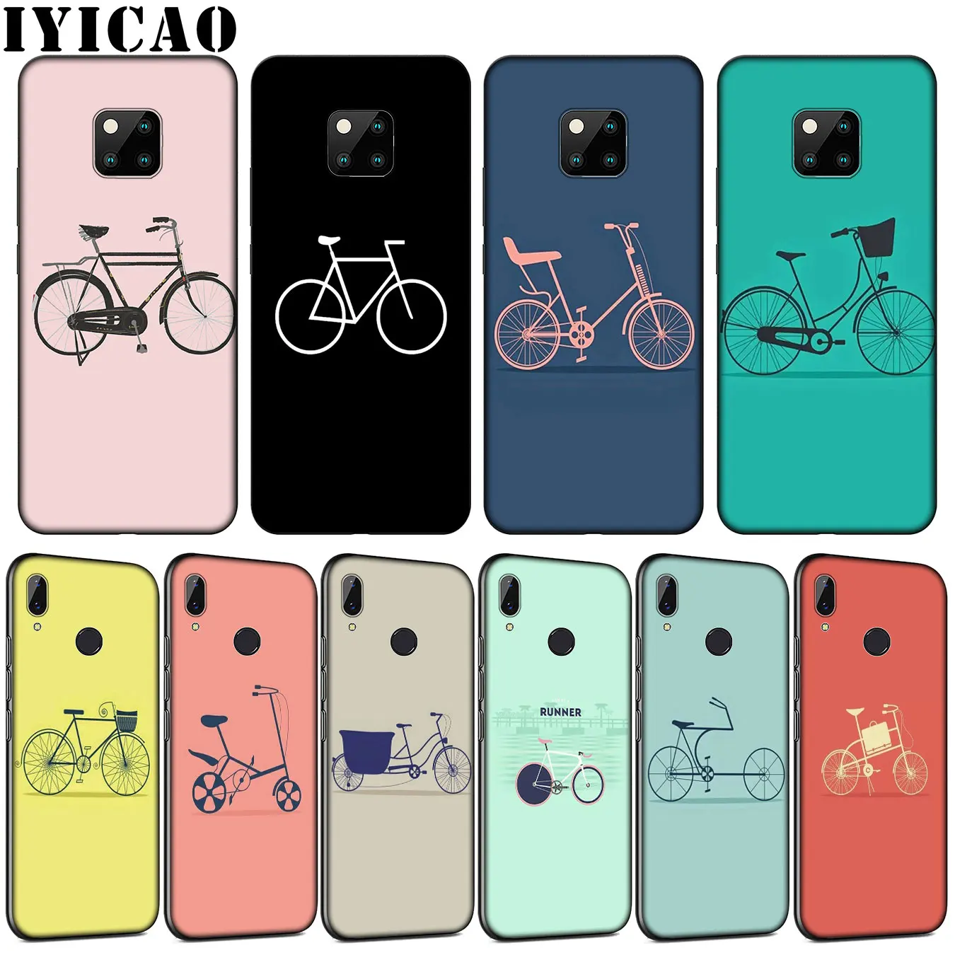 Мягкий силиконовый чехол для телефона с рисунком велосипеда IYICAO Huawei Mate 30 20 10 Pro