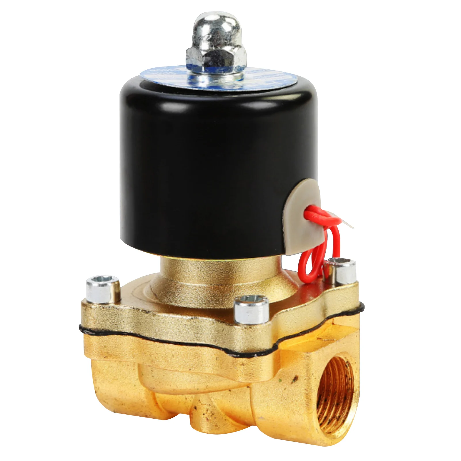 

1/2'' NPT AC110V Brass Electric Solenoid Valve Normally Closed Water Oil Air Gas For Use Pipelines In Water Diesel Applications