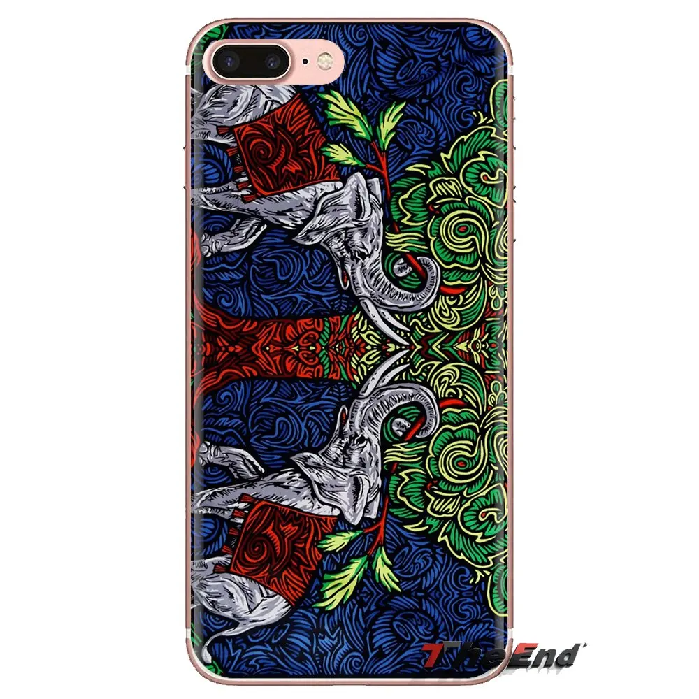 mandala tapestry For Samsung Galaxy S2 S3 S4 S5 MINI S6 S7 edge S8 S9 Plus Note 2 3 4 5 8 Coque Fundas Soft Transparent Bag Case |