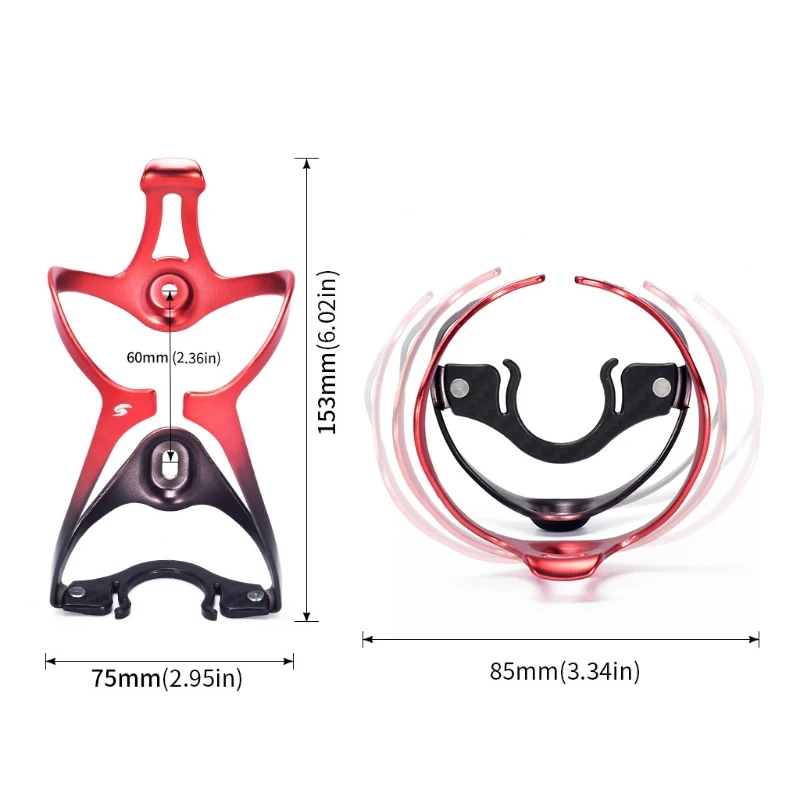 

652D SWTXO Alloy Aluminum Cycling Water Cup Holder Electric Bicycle Road Riding