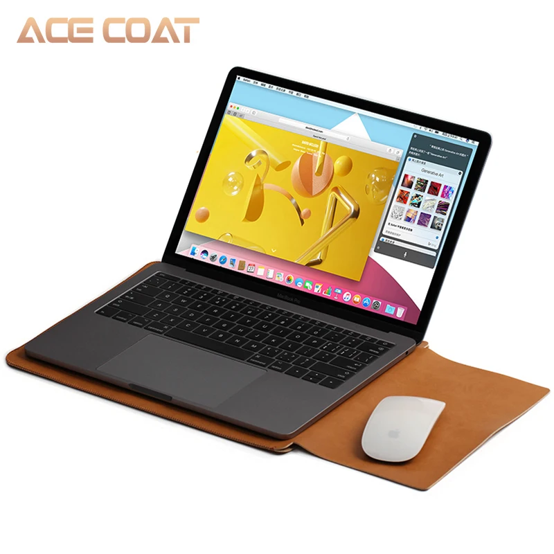ACECOAT микрофибра pu кожаный чехол протектор сумки для Macbook Air Pro Retina13 12 15 16 чехол для ноутбука для macbook pro 13 Чехол