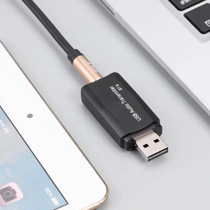 BT-6 2 в 1 Bluetooth 5,0 приемник передатчик беспроводной аудио адаптер переключение через штекер USB для ТВ ПК компьютер