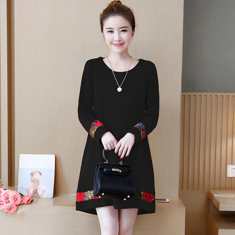 Большие ярды свободное ТРАПЕЦИЕВИДНОЕ платье для женщин весна 2020 новинка L-5XL