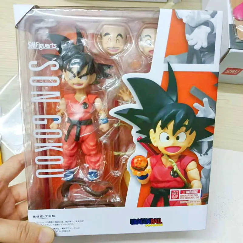 Shf Kid Goku Dragon-ball Super Super Saiyan Future Trunks Klilyn Gift Toys For Children Vegeta Blue Collectible Pvc Model Dolls