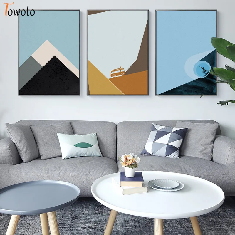 Современная Абстрактная живопись холст картины дорожное настенное Искусство