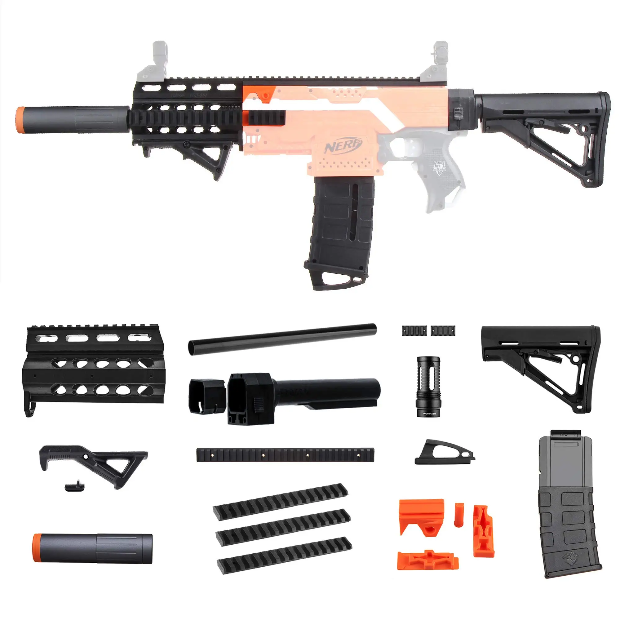 Набор модов JGCWorker № 16 модуль для Nerf N-Strike Elite Stryfe M4 обновленные игрушки |