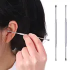 1 шт. Двусторонняя Нержавеющаясталь Спираль уха Палочки Ложка уха воск для удаления ушной Инструмент Многофункциональная Портативный