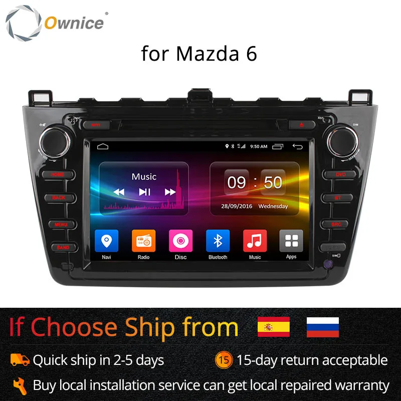 Ownice C500 Octa Core Android 6 0 Автомобильный dvd gps для Mazda Ruiyi Ultra 2008 2009 2010 2011 wifi 4G радио 2 Гб RAM BT