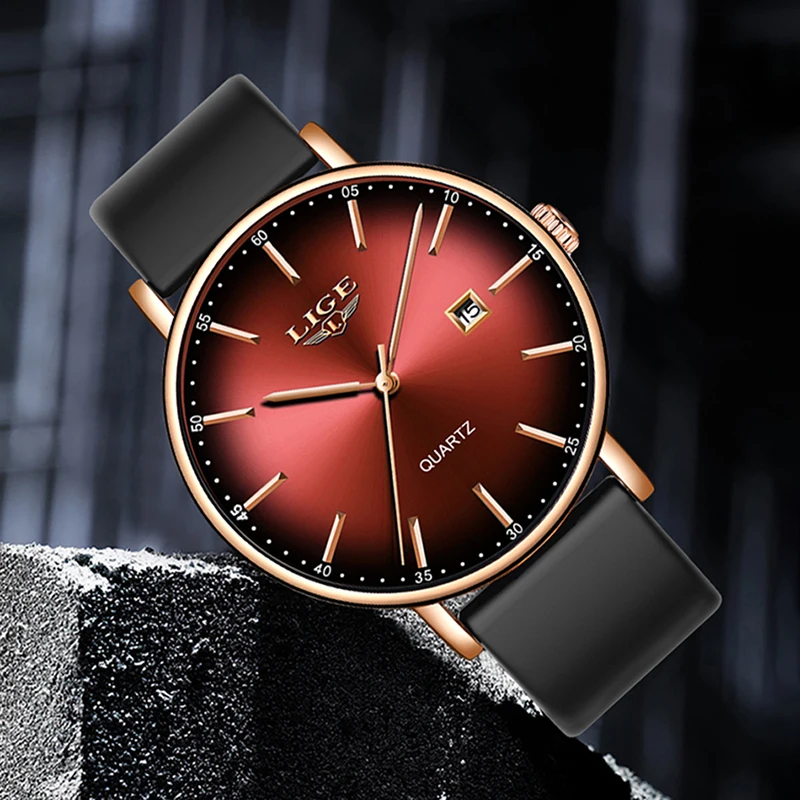 Reloj LIGE 2020 креативные часы для мужчин Топ бренд Модные Роскошные Кварцевые мужские
