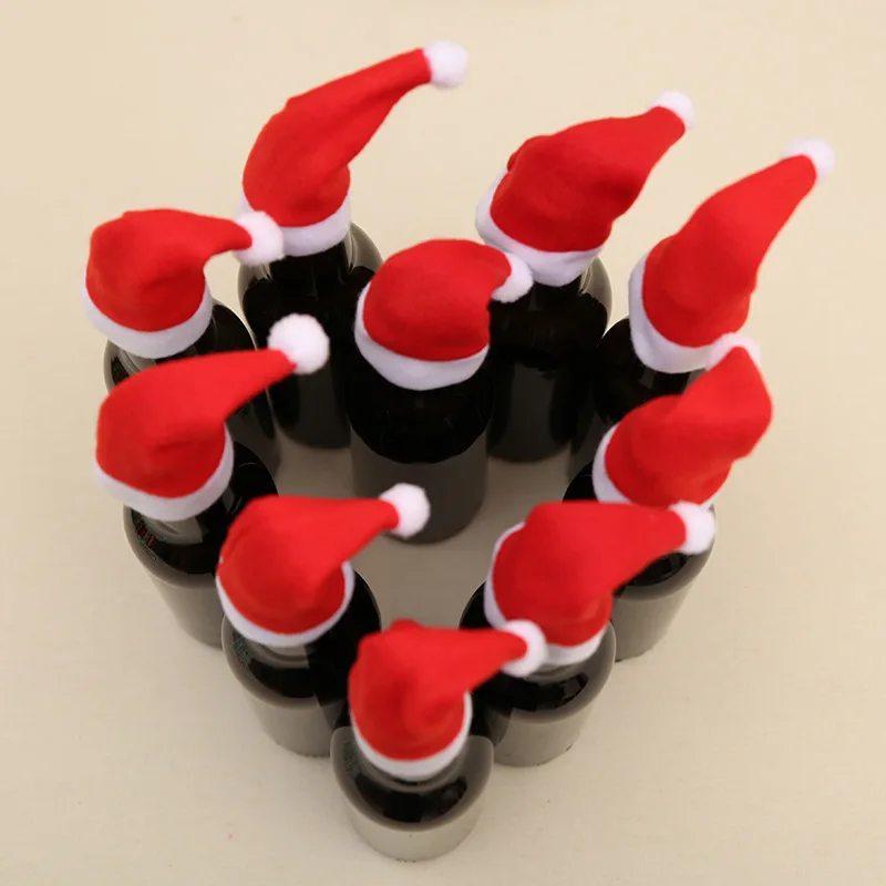 

Creative New Christmas Decorations Wine Bottle Cover Home Hotel Window Decoration Christmas Wine Bottle Cap Decoration