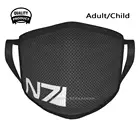 Маска N7 из углеродного волокна для мужчин и женщин, модная уличная спортивная маска для рта с эффектом маски N7 Mass Effect N7 Spectre