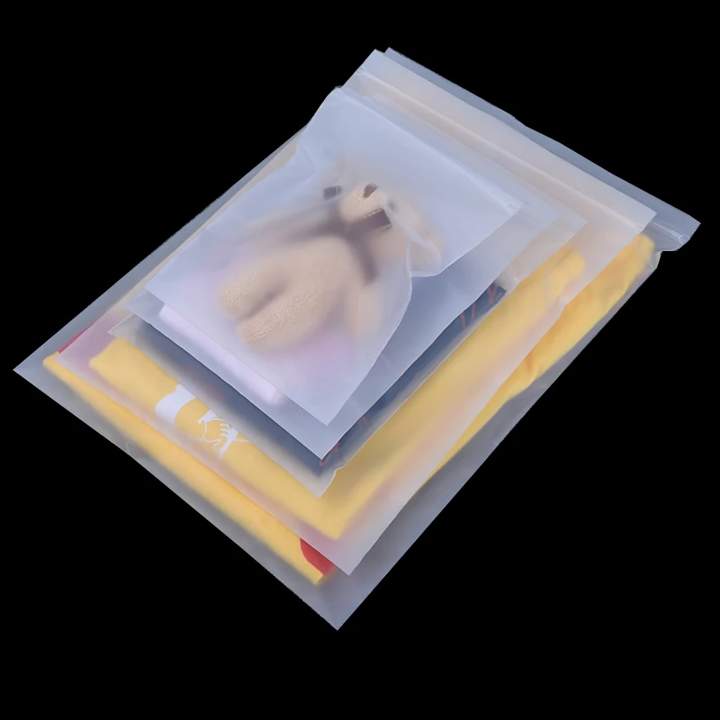 Cpe застежка-молния матовый хрящ фотоупаковка мягкий пластиковый магазин