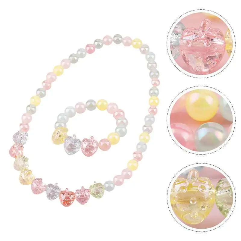 

1 Set Fashion Creative Necklace Bracelet Set Beaded Necklace Beaded Bracelet for Gift