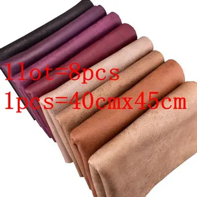 1lot 8pcs DwaIngY новая техническая искусственная кожа диван ткань мягкая ткань стеганое/DIY швейная настольная сумка ткань мебель тканевая подушка - Цвет: 1lot 8pcs