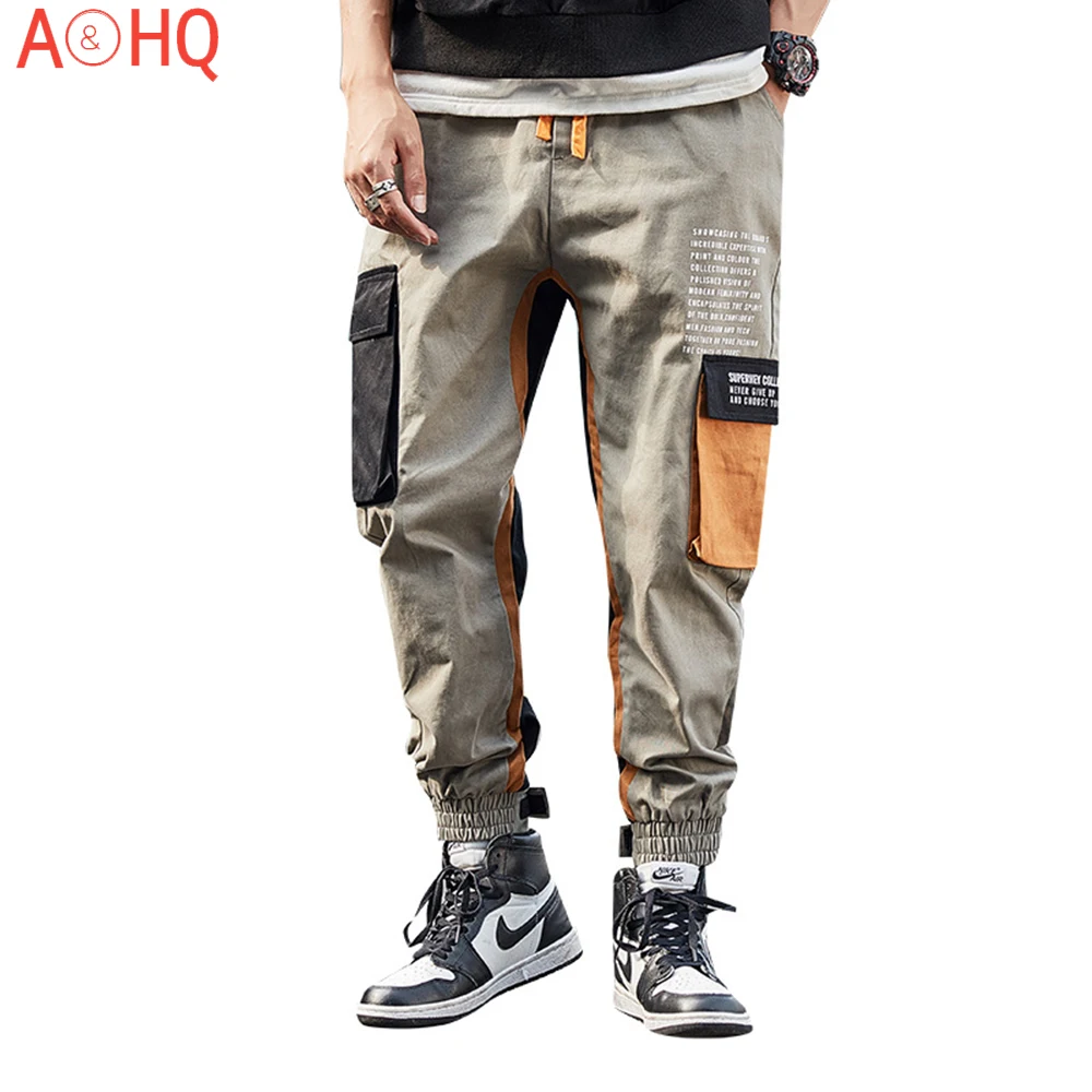 

Japanese Streetwear Harajuku Hip Hop Pants Men Cargo Pants High Street Fashion Jogger Sweatpants Autumn Men Work Pants