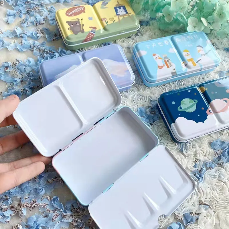 12 цветов 2 0 мл перламутровый акварельный пигмент 3-слойная складная железная