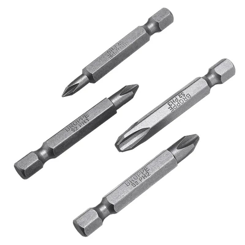 Магнитная отвертка Philips PH0/PH1/PH2/PH3 с шестигранным хвостовиком 1/4 дюйма 10 шт. - купить